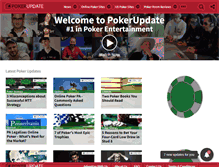Tablet Screenshot of pokerupdate.com